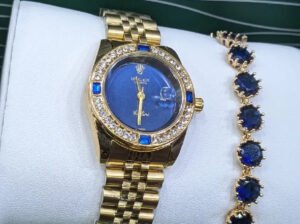 Rolex Female Wrist Watch and Bracelet